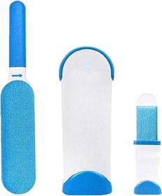 Resim woodhub Renkli Kedi Köpek Tüy Temizleyici Fırça Seti, Toz Toplayıcı, 2'li, Evcil Hayvan Bakımı 