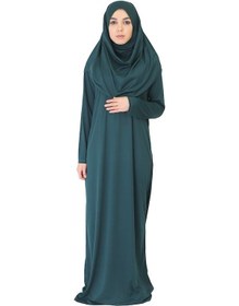 Resim Zehranaz Namaz Elbisesi Koyu Yeşil Fermuarsız Namaz Elbisesi (545584771) Koyu Yeşil 