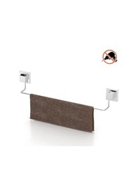 Resim Tekno Tel Ef-260 Krom Uzun Havluluk Yapışkanlı/vidalı Deliksiz Metal Banyo Havlu Barı Krom 