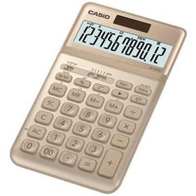 Resim Casio JW-200SC-GD 12 Hane Altın Sarı Masa Üstü Hesap Makinesi 