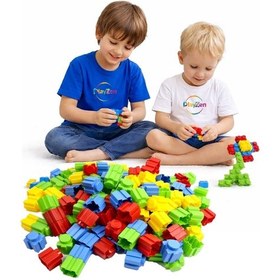 Resim Tik-tak Yapı Seti Birbirine Geçen Renkli Parçalar 500 Parça 3+ Lego Oyuncak 