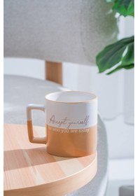 Resim Acar Ruby Porselen Kupa Karamel - 410 Ml Karamel 