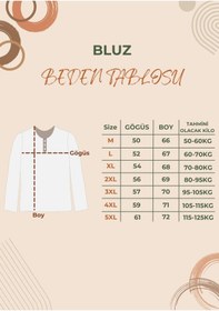 Resim Kadın Orta Yaş Ve Üzeri Viskon Sarmal Desen Taşlı İşlemeli Likralı Anne Penye Bluz Pudra 
