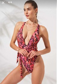 Resim Pierre Cardin 2026 Yeni Sezon Belden Çapraz Bağlamalı Mayokini Blush 
