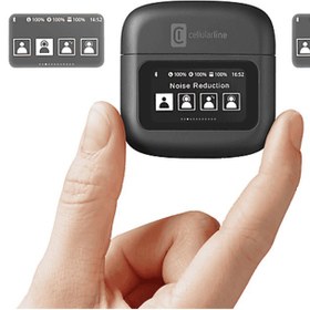 Resim Cellular Line CELLULARLINE Hush ANC + ENC Dokunmatik Ekran TWS Bluetooth Kulak İçi Kulalık 
