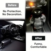 Resim 1 adet Sevimli Kapüşonlu Yarasa Araba Vites Topuzu Kılıfı, Kırmızı Pelerin Kapşonlu Tasarım, Mini Sevimli Vites Kolu Koruyucu, Otomatik İç Aksesuar, Mükemmel Doğum Günü Hediyesi 