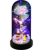 Resim Kosona Beyaz Sürekli Gül Led Işıklı Dekoratif Aksesuar Abs+akril Kuppa Hediyelik Cisim Pil Dahil Değil Beyaz 