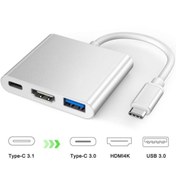 Resim seenergy 3in1 Type-c To Hdmı Hdtv 4k Ultra Hd 3.0 Şarj Çevirici Adaptör ( Telefon Aktarma Aparatı Değildir) 