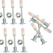 Resim Lemestar M8 Delikli Çivi Makinesi İçin 42mm Somunlu Fiş, 7.3 Kalibre, Somun Uyumlu, Dayanıklı Tutuş, Tamir Ve Projeler İçin 50 Adet + Somun 