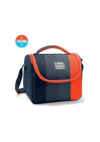 Resim Coral High Kids Renkli Çizgili Thermo Beslenme Çantası 11798 Lacivert - Turuncu 