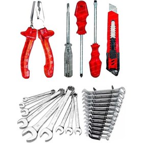 Resim PROXTECH 17 Parça Krom Çelik 12 Kombin Anahtar Takım 