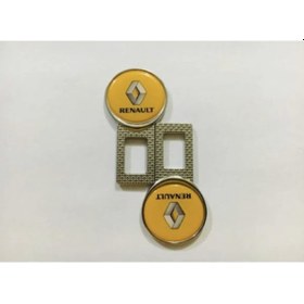 Resim Renault Logolu Uyumlu İkaz Ses Susturucu Metal Toka 2 Adet 