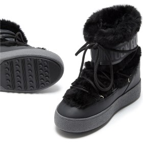 Resim N001 Black Bot Kar Kadın 80d2450130 Moon Boot Ltrack Faux Fur Siyah 