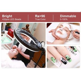 Resim Jinbei Lr-480C Led Ring Light(18 Inc 480Led)+L-180 Işık Stand Kit 