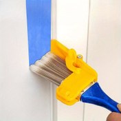 Resim Çok Amaçlı Kenar Boyama Fırçası Seti, 1 Adet Pil Gerektirmeyen Manuel Boya Fırçası, Duvar, Tavan, Pencere Çerçevesi ve Dar Yüzey Dekorasyonu için Ahşap Saplı Plastik El Boyalı Temiz Kesim Boyacı Aleti 