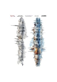 Resim Pirinç Dekopaj Kağıdı 30x42cm Pt-4159 İstanbul Manzara 