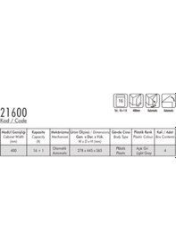 Resim Pelikan 21600 Raylı Plastik Çöp Kovası 16 + 1 LT Gri 