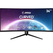 Resim MSI MAG342CQPV 34" 1 MS 100 Hz 1500R VA Adaptive Sync Curved Oyuncu Monitörü MSI