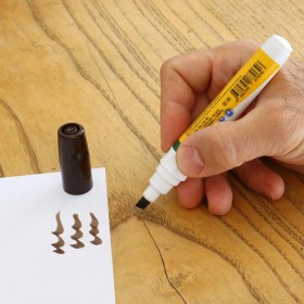 Resim Badem10 Mobilya Rötuş Kalemi Ahşap Masa Sehpa Dolap Kalemi Çizik Giderici Çatlak Kapatıcı Kahverengi Ceviz 