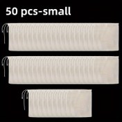 Resim 50 Adet Bej Muslin Kese, Yeniden Kullanılabilir Bağcıklı Çantalar, Baharatlar, Çay, Otlar, Takılar ve Ev Düzeni İçin 