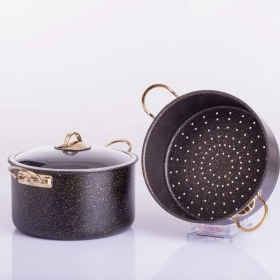 Resim Evren 3 Parça 26 cm Süzgeçli Kuskus Tencere Seti 7,2 Lt 