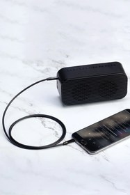 Resim Beatitude Cep Telefonu Uyumlu Siyah Aux Kablo Teyp Müzik Ses Aktarım Kablosu 