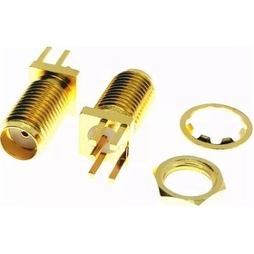 Resim Sma Dişi Şase Pcb Uzun Tip Somunlu Rf Konnektör Sfpt 