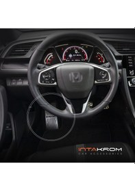 Resim intakrom Honda Civic Krom Ayak Dinlendirme Pedalı - 2017 - 2020 