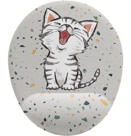 Resim Minik Sevimli Kedi Bilek Destekli Mouse Pad 