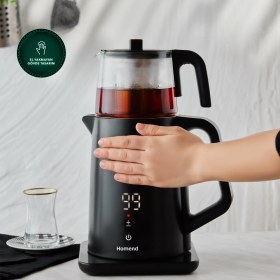 Resim Homend Royaltea Cooltouch 1795H Dokunmatik Çift Duvarlı Paslanmaz Çelik Konuşan Çay Makinesi 