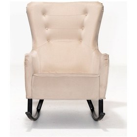 Resim Melina Sallanır Berjer Tv Koltuğu Dinlenme Koltuğu - Krem 