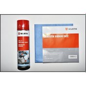 Resim Würth Araç İçi Köpük Temizleme 500 ml + Würth 38*60 Sentetik Güderi Bez 2'li Set 