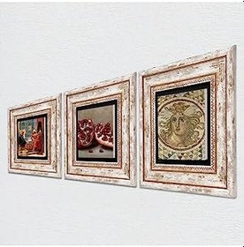 Resim Pinecone Stone Mozaik Serisi, Satranç Oyunu, Nar Taş Duvar Tablosu - Çerçeveli Taş Tablo - Dekoratif Duvar Sanatı - Modern Ev ve Ofis Duvar Dekoru K3-1595 