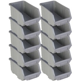 Resim HALL BREATHE A200 Plastik Avadanlık Seti, 10 adet, gri renk, dayanıklı ve kullanışlı ürün. 