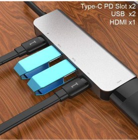 Resim More TR Ally Usb (Type-C to 5in1 Hdtv 2xUSB+2x PD) Hub Adaptör Çoklayıcı 