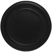 Resim Siyah Plastik Tabak 25'Li 