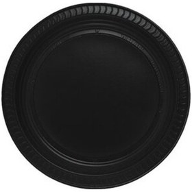 Resim Siyah Plastik Tabak 25'Li 