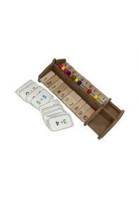 Resim Ahşap Montessori Toplama & Çıkarma Eğitici Abaküs Seti 1 Den 10 A Matematik Öğrenme Oyuncağı 
