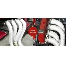 Resim Cam Elyaf Egzoz Sargısı Yanmaz Bant Sıcaklık Önler Bant 3 mm x 3 cm 5 Metre 