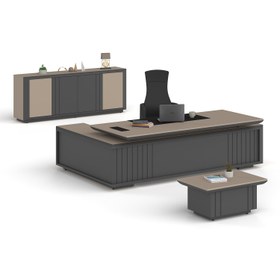 Resim Pierro Ofis Soft Yönetici Takımı - Selenit - Füme 