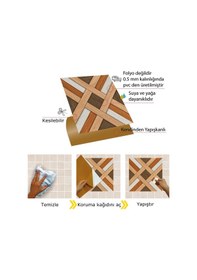 Resim Tink Kendinden Yapışkanlı Ahşap 014 Desenli Pvc Karo 30x30 Cm 