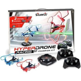 Resim Sıl/84775 Silverlit Hyper Drone Yarış Şampiyona Kiti 2.4 G 4ch Gyro Çift Drone 