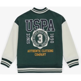 Resim U.s. Polo Assn. Erkek Çocuk Koyu Yeşil Hırka (Örme) 50308581-VR079 