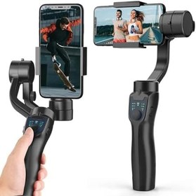 Resim SHABD F8 3 Eksenli Gimbal Sabitleyici Taşınabilir Telefon Tutucu Sallama Önleyici Video Kayıt Sabitleyici Telefonu Akıllı Telefon Kullanımı 