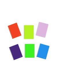 Resim Mopak Neon Serisi Spiralli Defter Pp Kapak A4 60 Yaprak Kareli 6'lı 