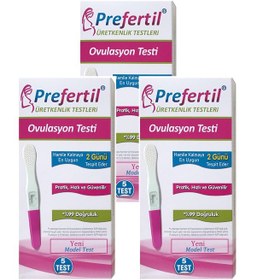 Resim Kalem Tip Ovulasyon Yumurtlama Testi - 3 Kutu 15 Test 