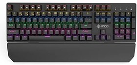 Resim INCA IKG-445T PHALDOR RGB MECHANICAL GAMING KEYBORD, Blue Switch Mekanik Klavye,106 Tuş, 22 Farklı Led Aydınlatma Modu,50 Milyon Tuş Ömrü,Çıkarılabilir Bilek Desteği 