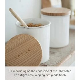 Resim Anasayfa Tosca Seramik Kutu - Kuru Gıda Mutfak Saklama Kabı Düzenleyici 