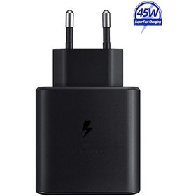 Resim Galaxy A73 5G Uyumlu 45W Super Hızlı Type-C Şarj Cihazı Adaptör - İthalatçı Garantili - Siyah 