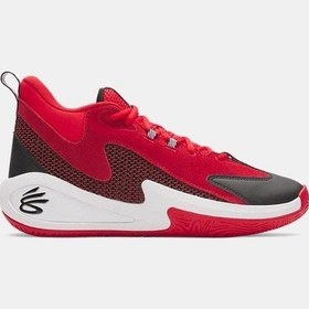 Resim Under Armour Curry 3z 25 Suede Erkek Basketbol Ayakkabısı C-und000750e10600 Kırmızı 